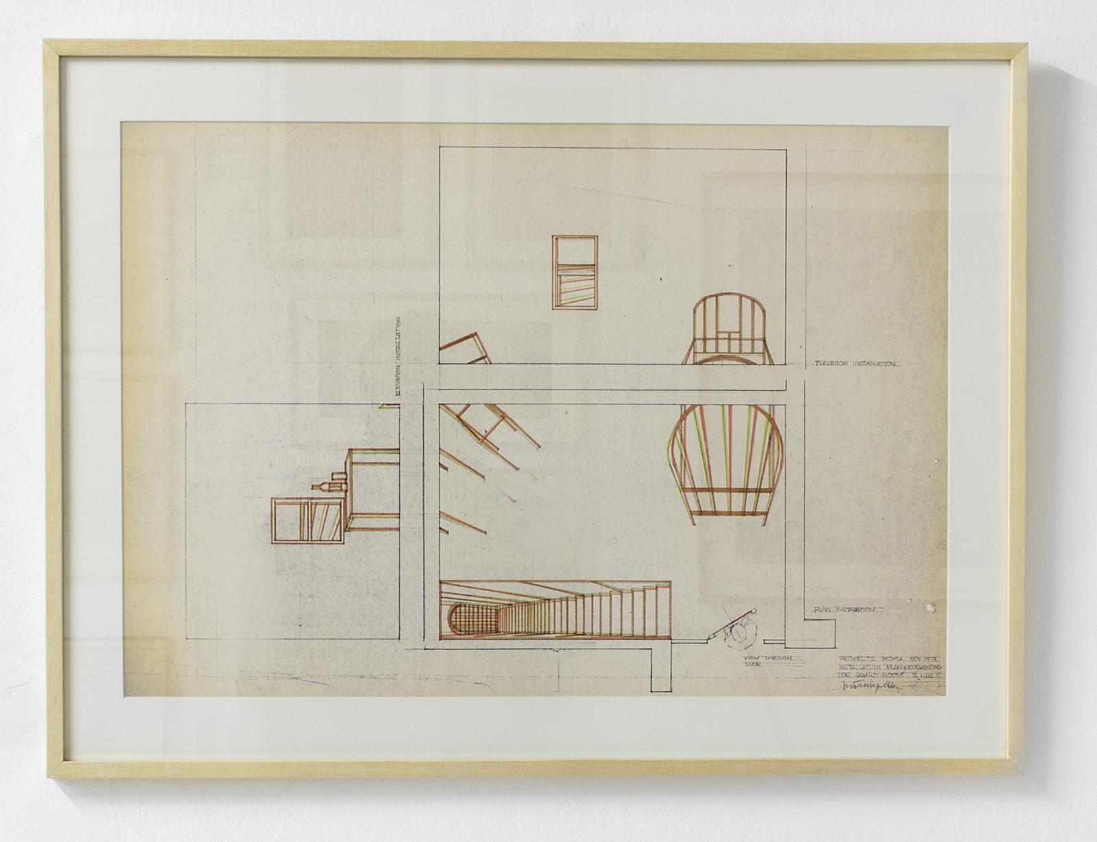 Boceto de Proyecto MOMA, Sala de Guardia en Proyecci&oacute;n 3D