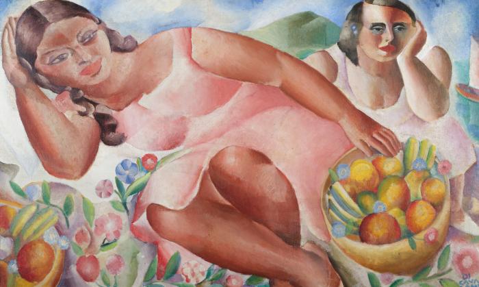Mulheres com frutas