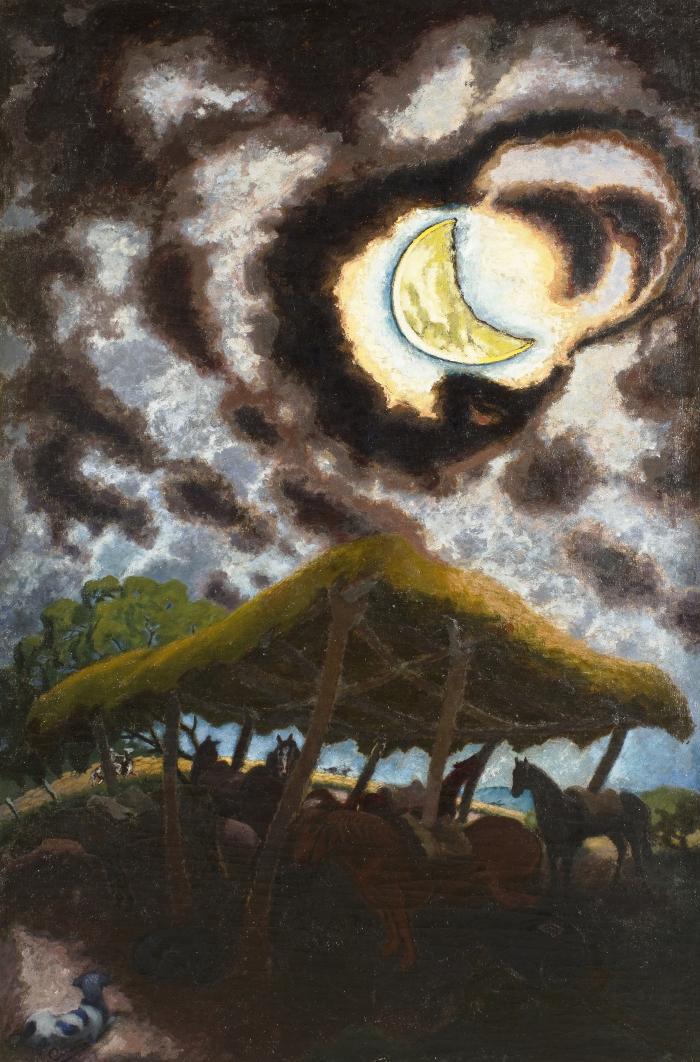 Luna y enramada