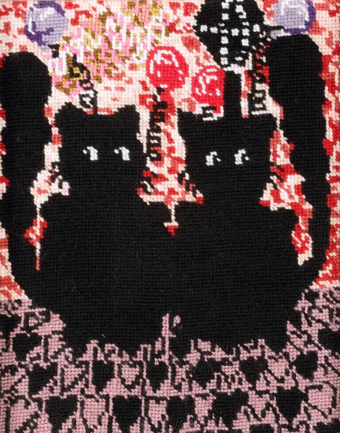 Dos gatos muy locos