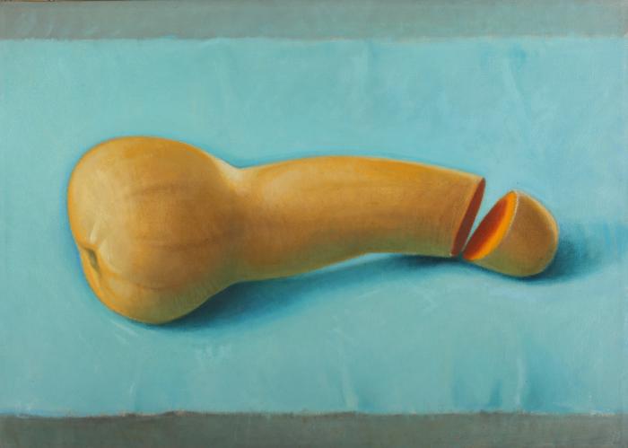 Calabaza con punta cortada