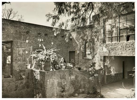 Sin título [Diego Rivera y Frida Kahlo en la Casa Azul], del Archivo Raquel Tibol