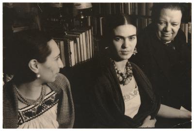 María Luisa (Malu) Block, Frida Kahlo y Diego Rivera en Nueva York