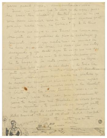 Carta a Isabel Campos, del Archivo Raquel Tibol